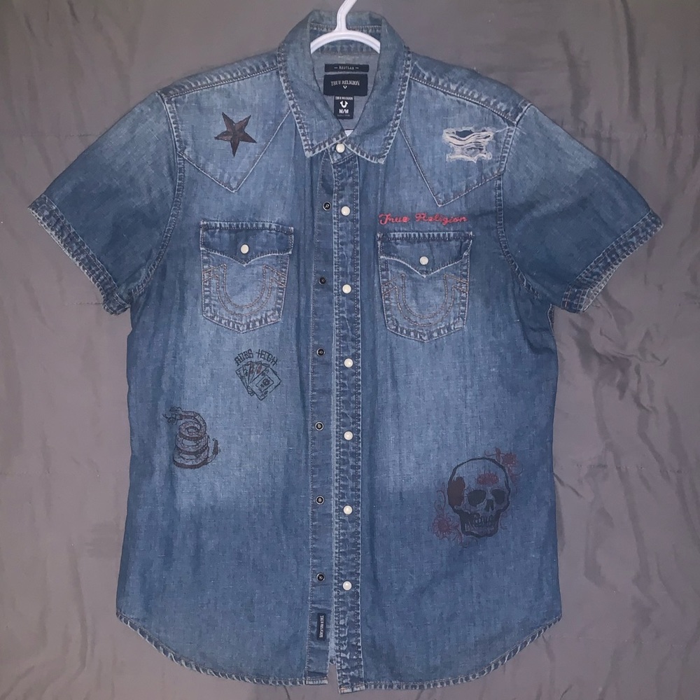 True Religion Men's Navy Shirt